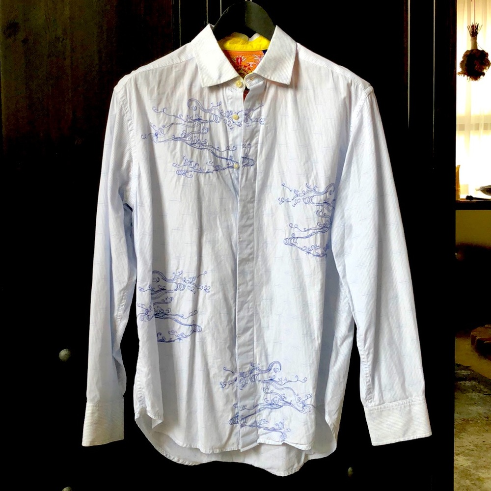 Robert Graham embroidered shirt